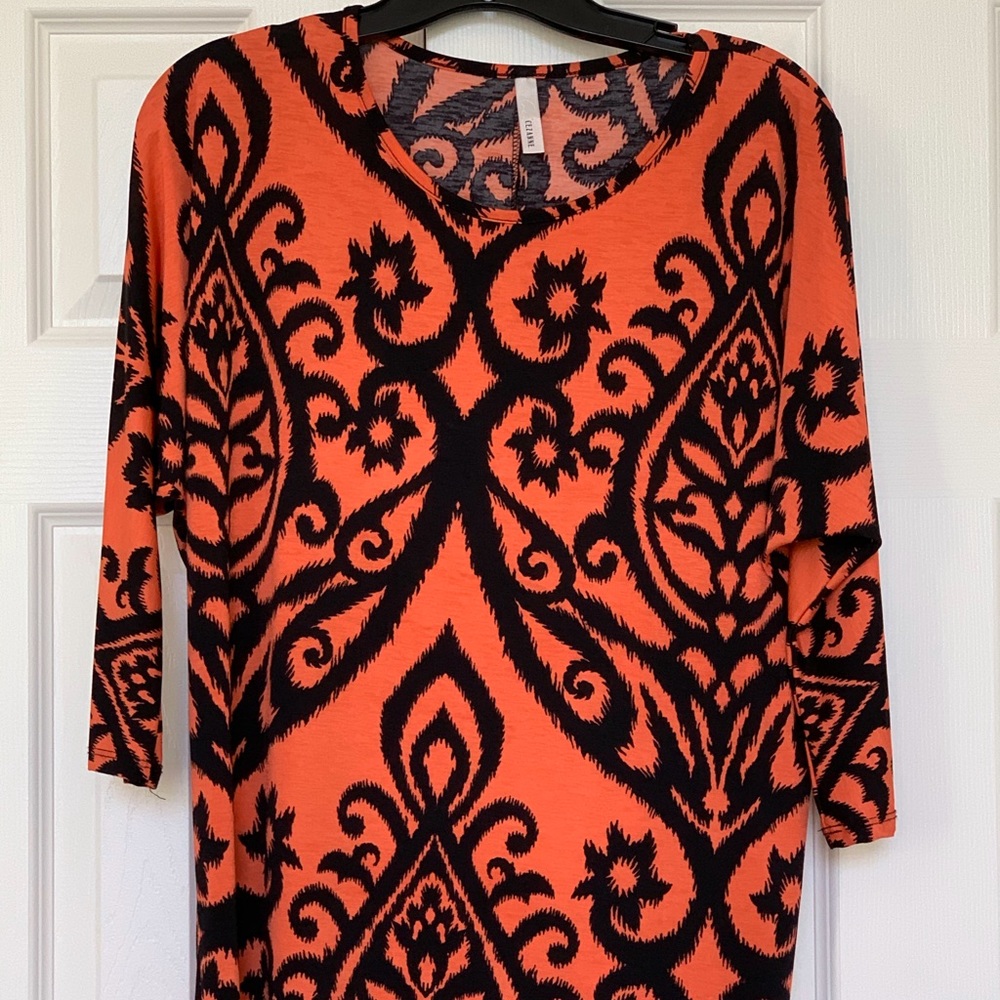 Cezanne Black and Orange Tunic - sz S